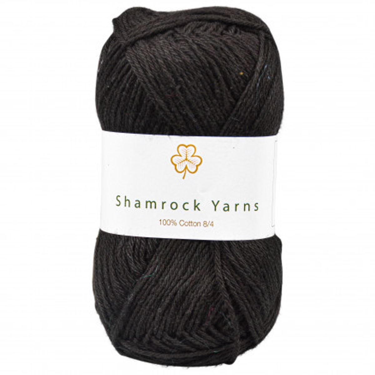 Shamrock Yarns 100% Bomuld 8/4 Garn 01 Sort