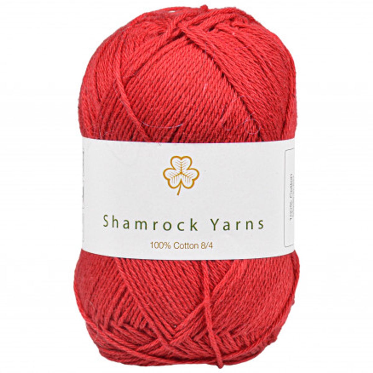 Shamrock Yarns 100% Bomuld 8/4 Garn 21 Mørk Julerød