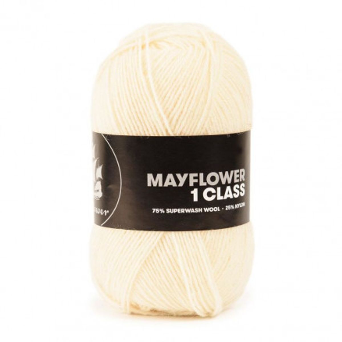 Mayflower 1 Class Garn Unicolor 16 Skumfidus Hvid