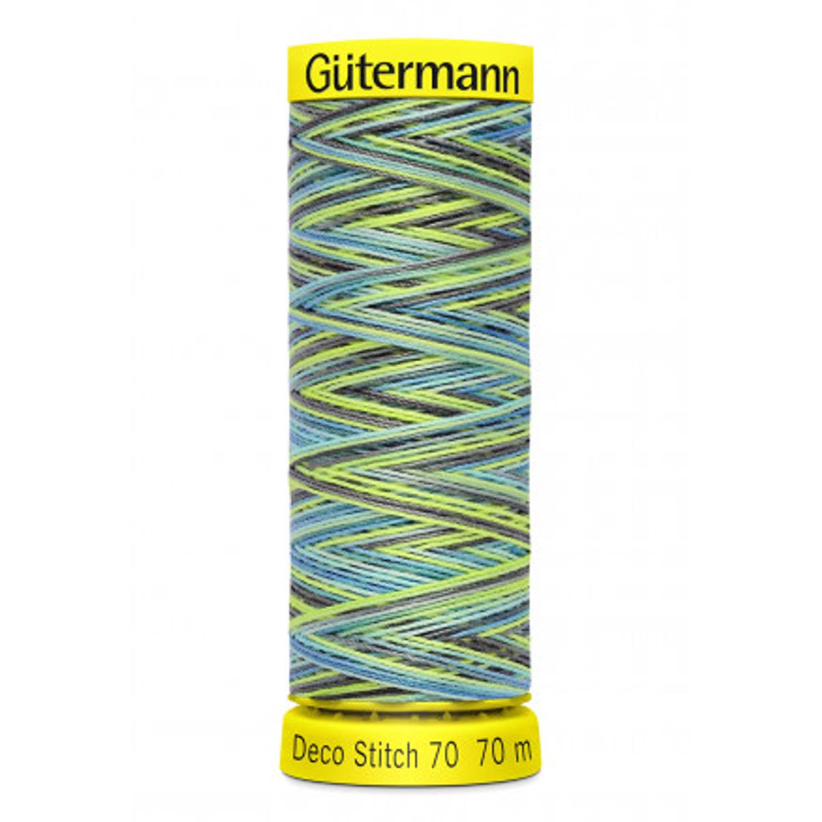 Gütermann Deco Stitch Multi 70 Blå/Grøn Sytråd Polyester 9852 - 70m