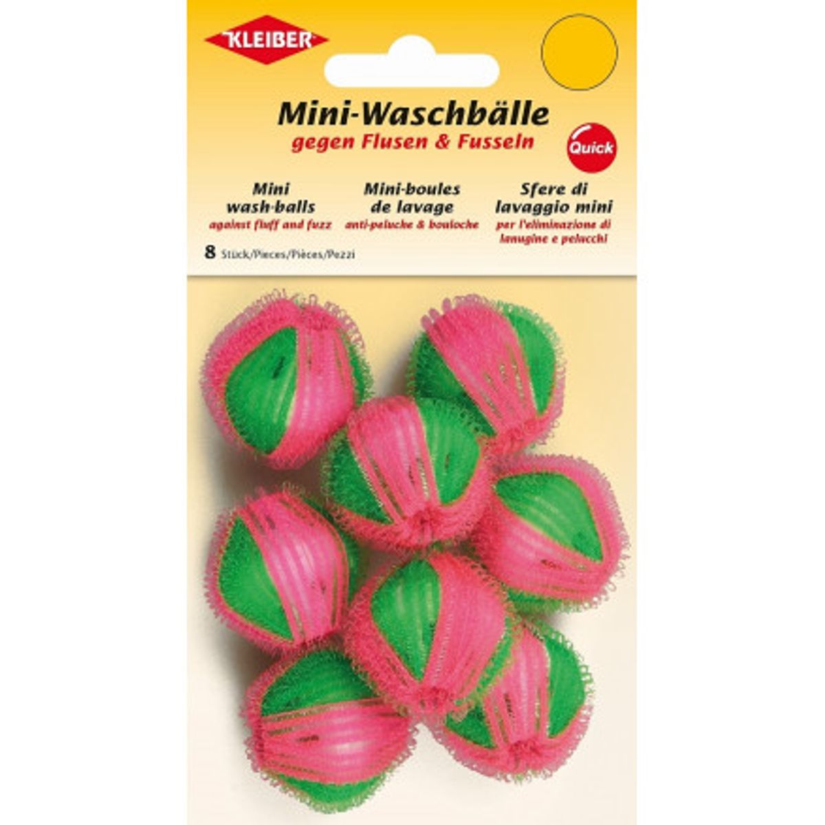 Kleiber Mini Vaskebolde mod Fnug Ø3,5cm - 8 stk