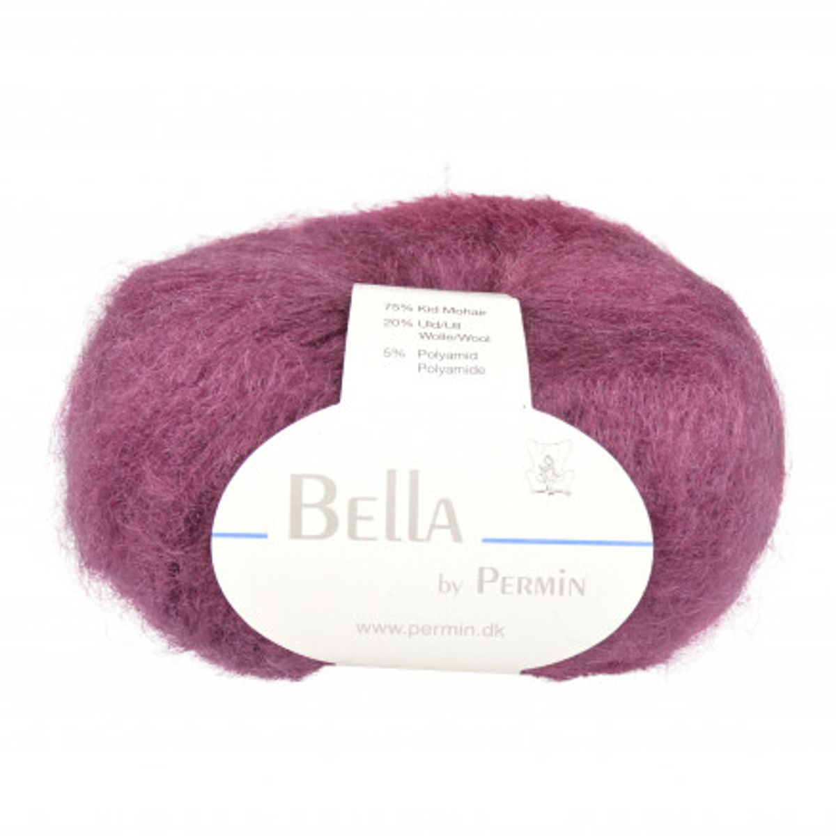 Permin Bella Mohair Garn 46 Bordeaux