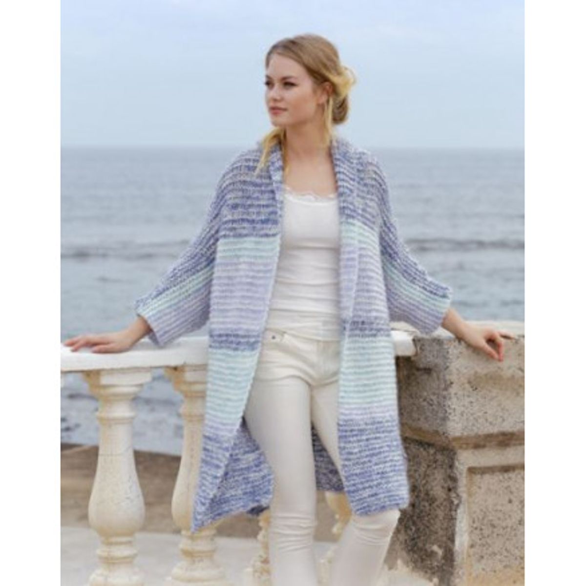 La Mare by DROPS Design - Jakke Strikkeopskrift str. S - XXXL - Large