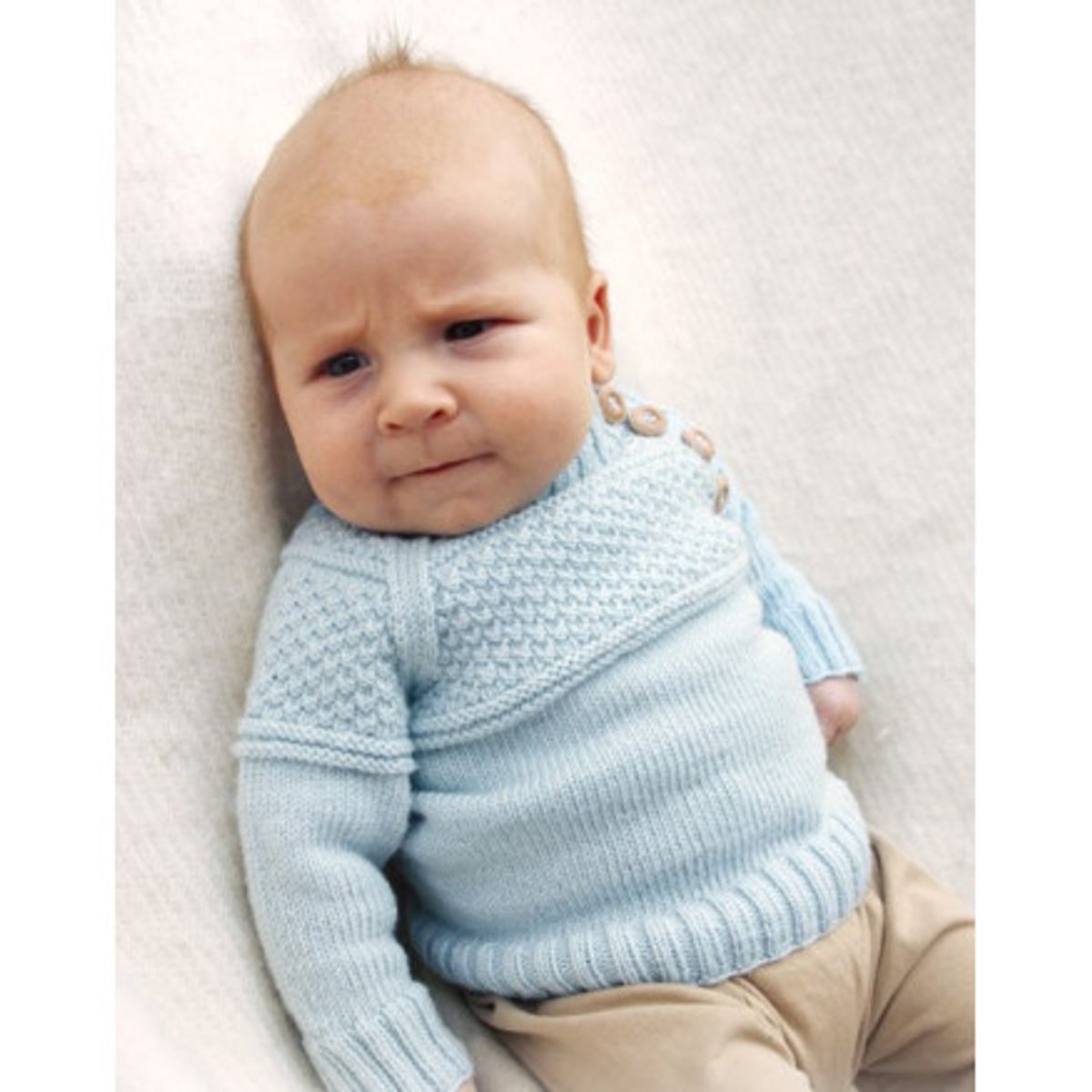 McDreamy by DROPS Design - Baby Blue Strikkeopskrift str. 1/3 mdr - 3/ - 3/4 år