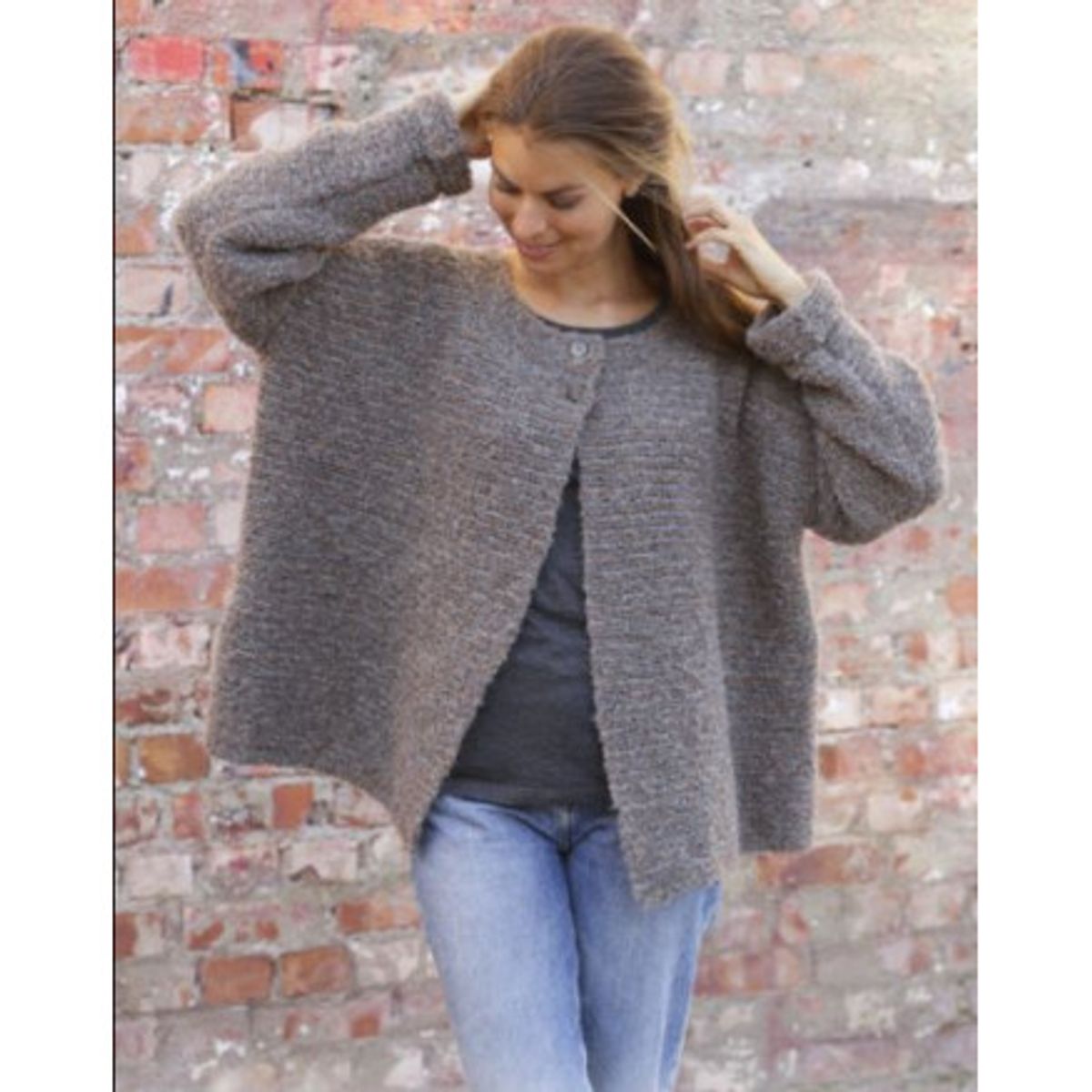 Willow Lane Jacket by DROPS Design - Jakke Strikkeopskift str. S - XXX - X-Large