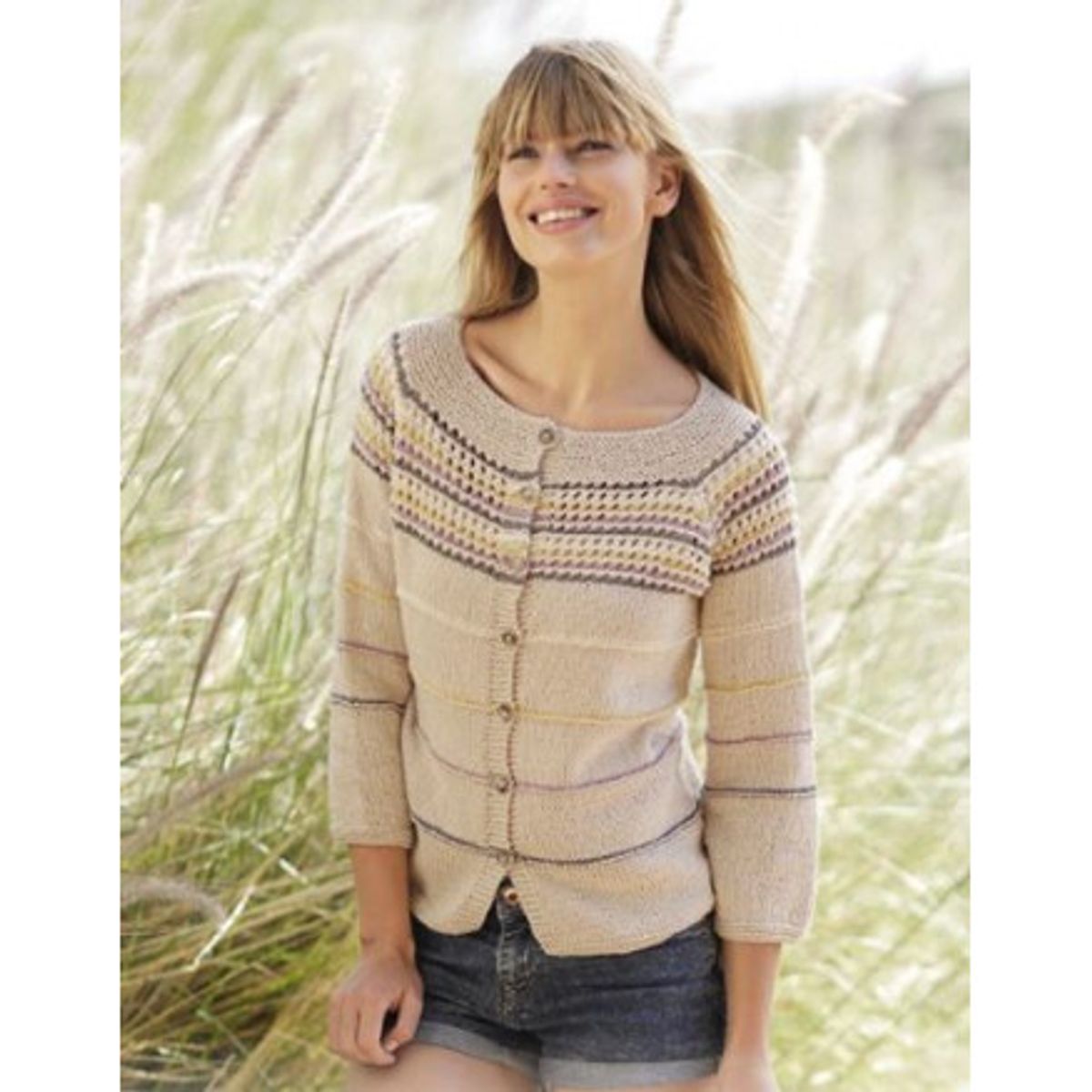 Freja Cardigan by DROPS Design - Jakke Strikkeopskrift str. S - XXXL - XXX-Large