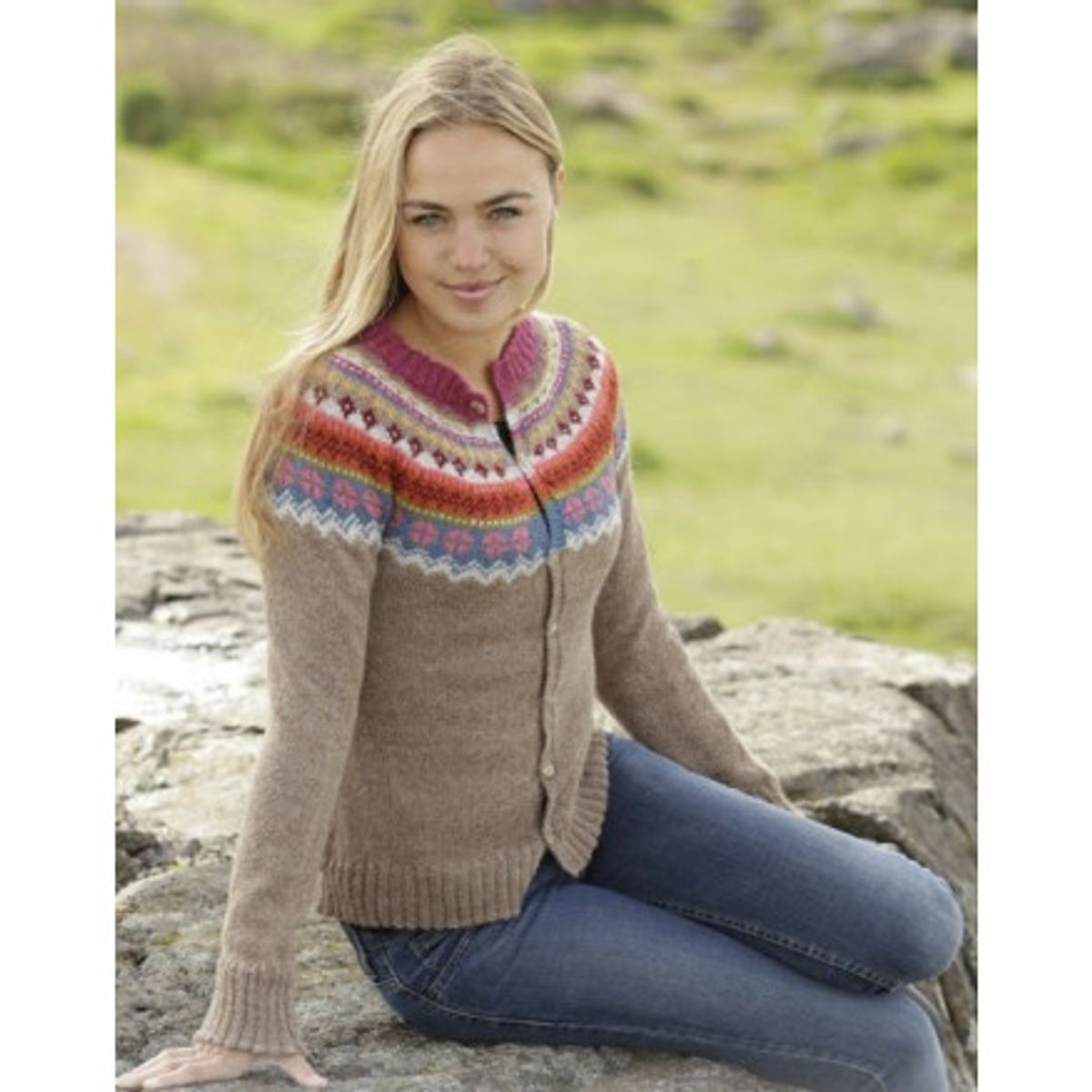 Stavanger Cardigan by DROPS Design - Jakke Strikkeopskrift str. S - XX - Large