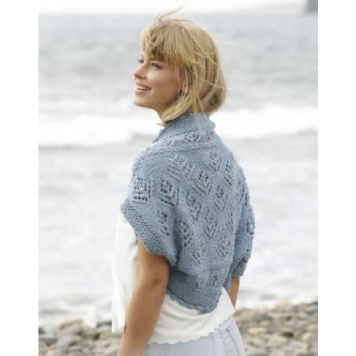 Beach Bolero by DROPS Design - Bolero Strikkeopskrift str. S/M - XXXL - XXX-Large