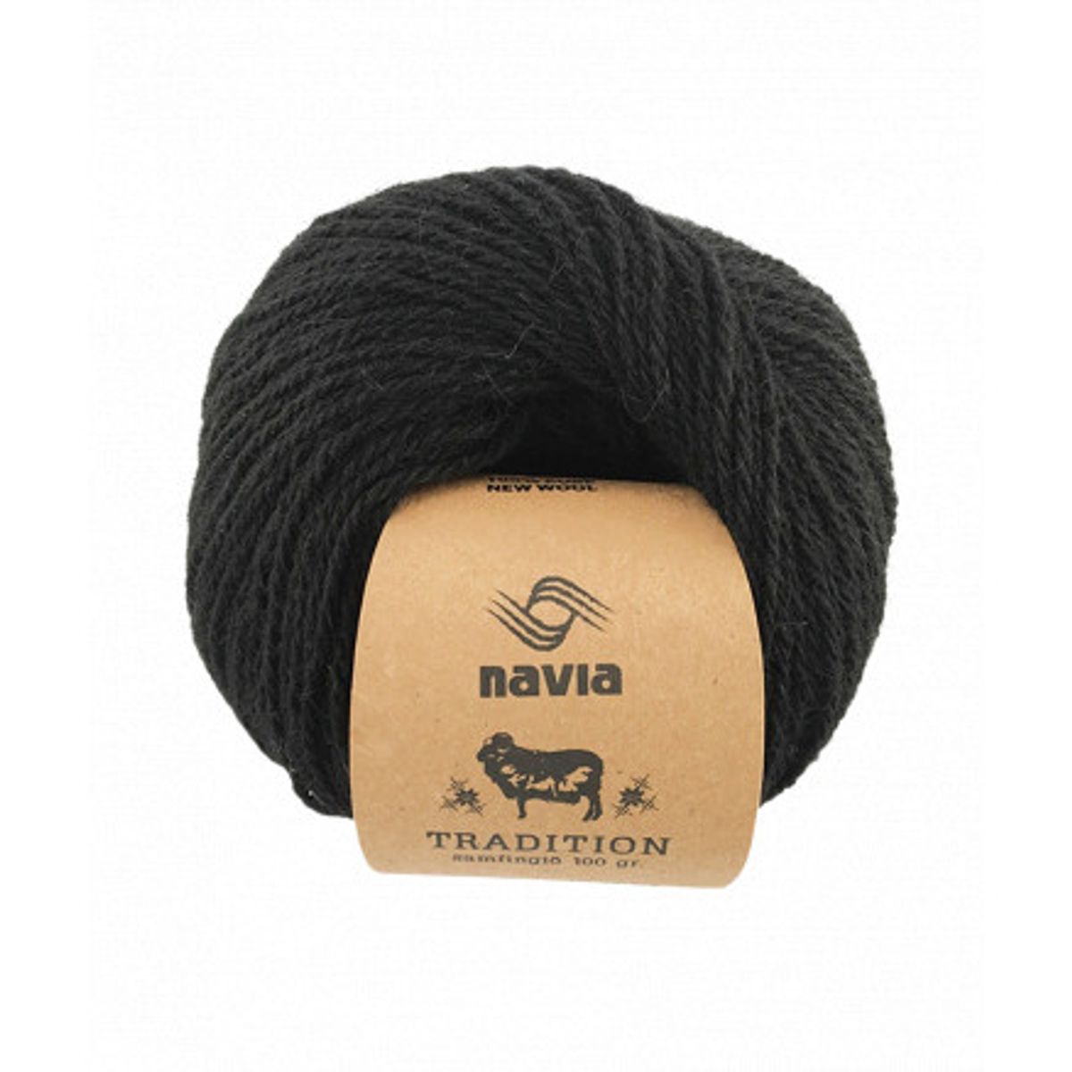 Navia Tradition Garn 907 Sort