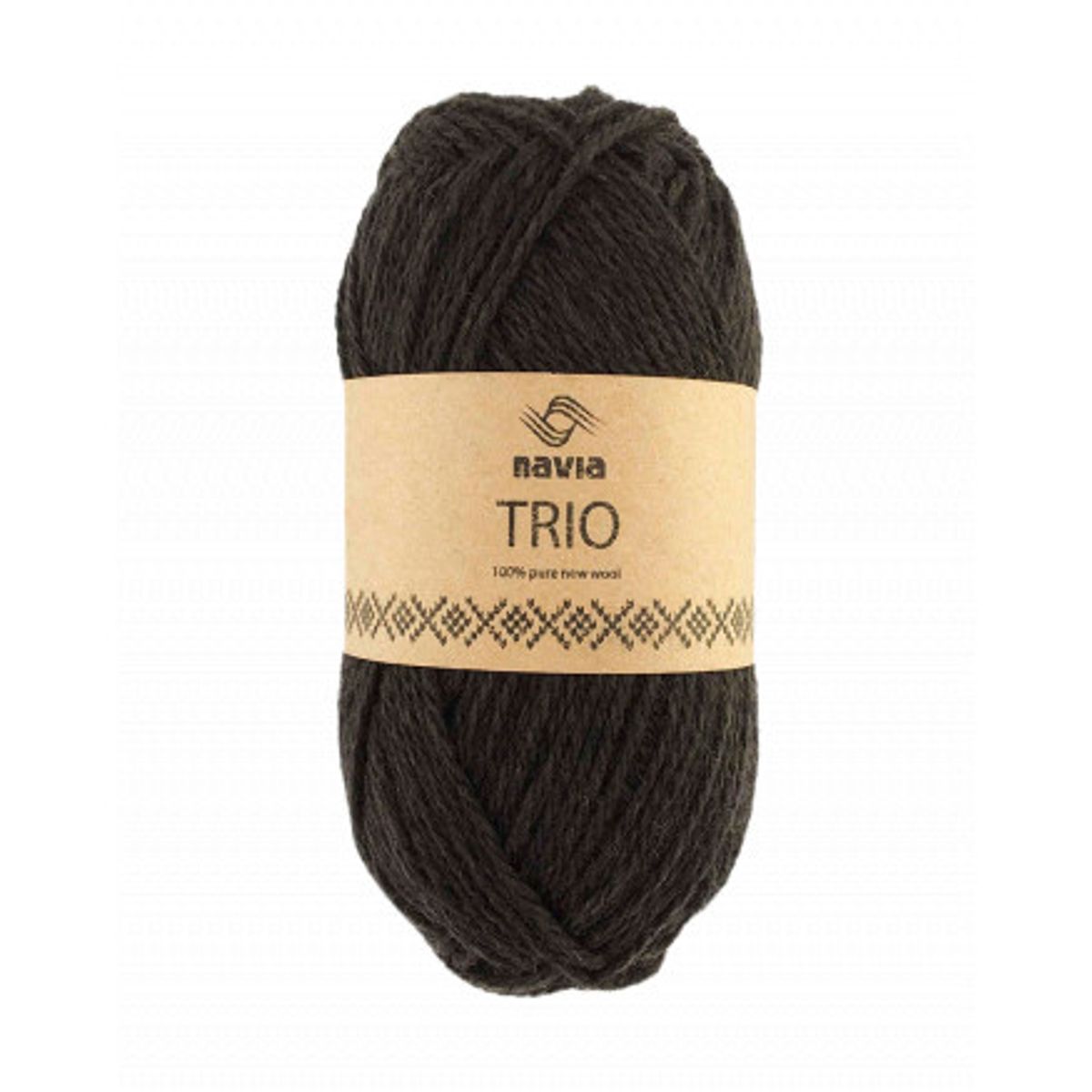 Navia Trio Garn 36 Mørk Brun