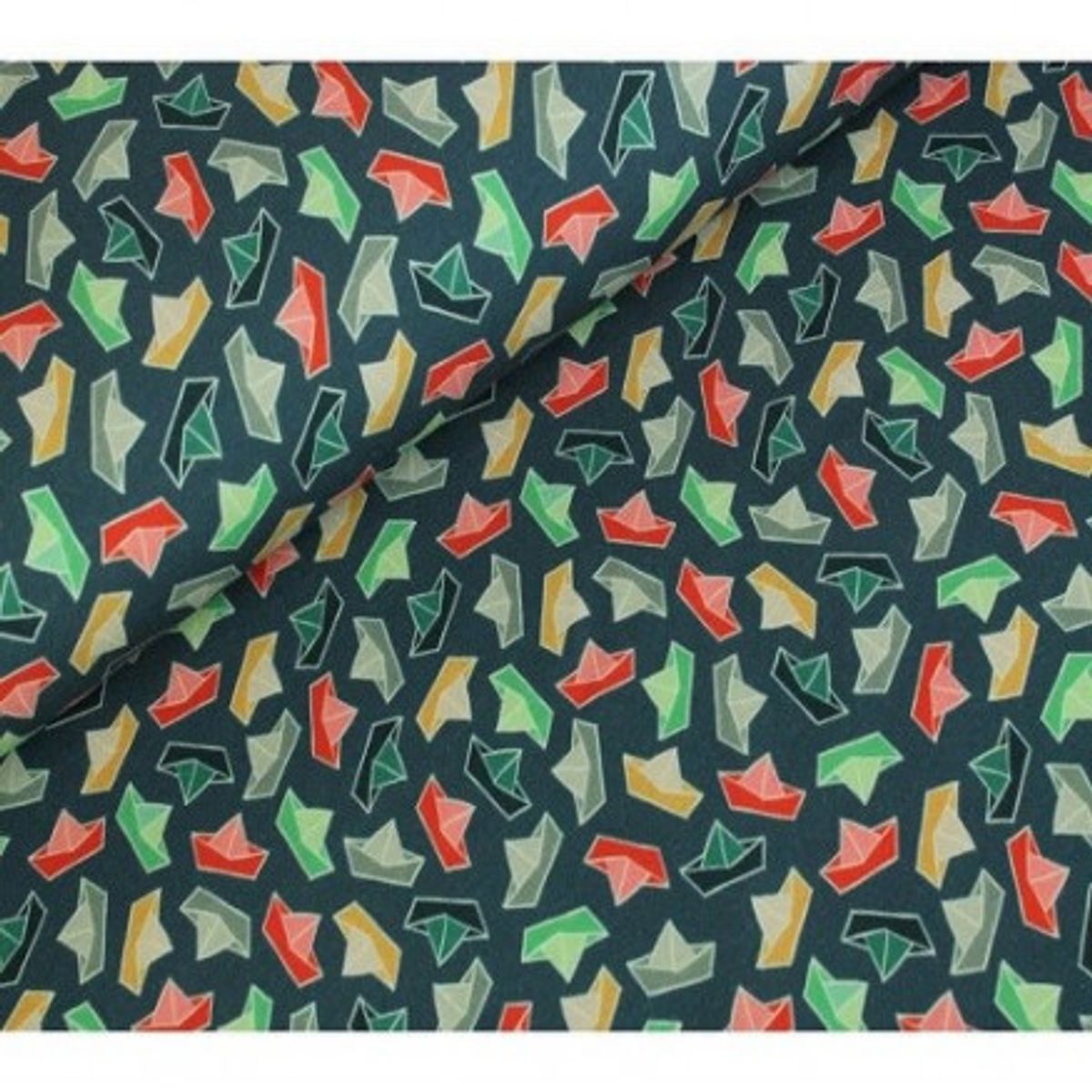 French Terry Print Stof 150cm 004 Papirskib - 50cm