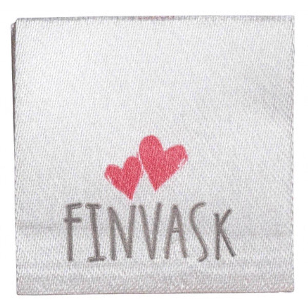 Label Finvask Handmade Hvid - 1 stk