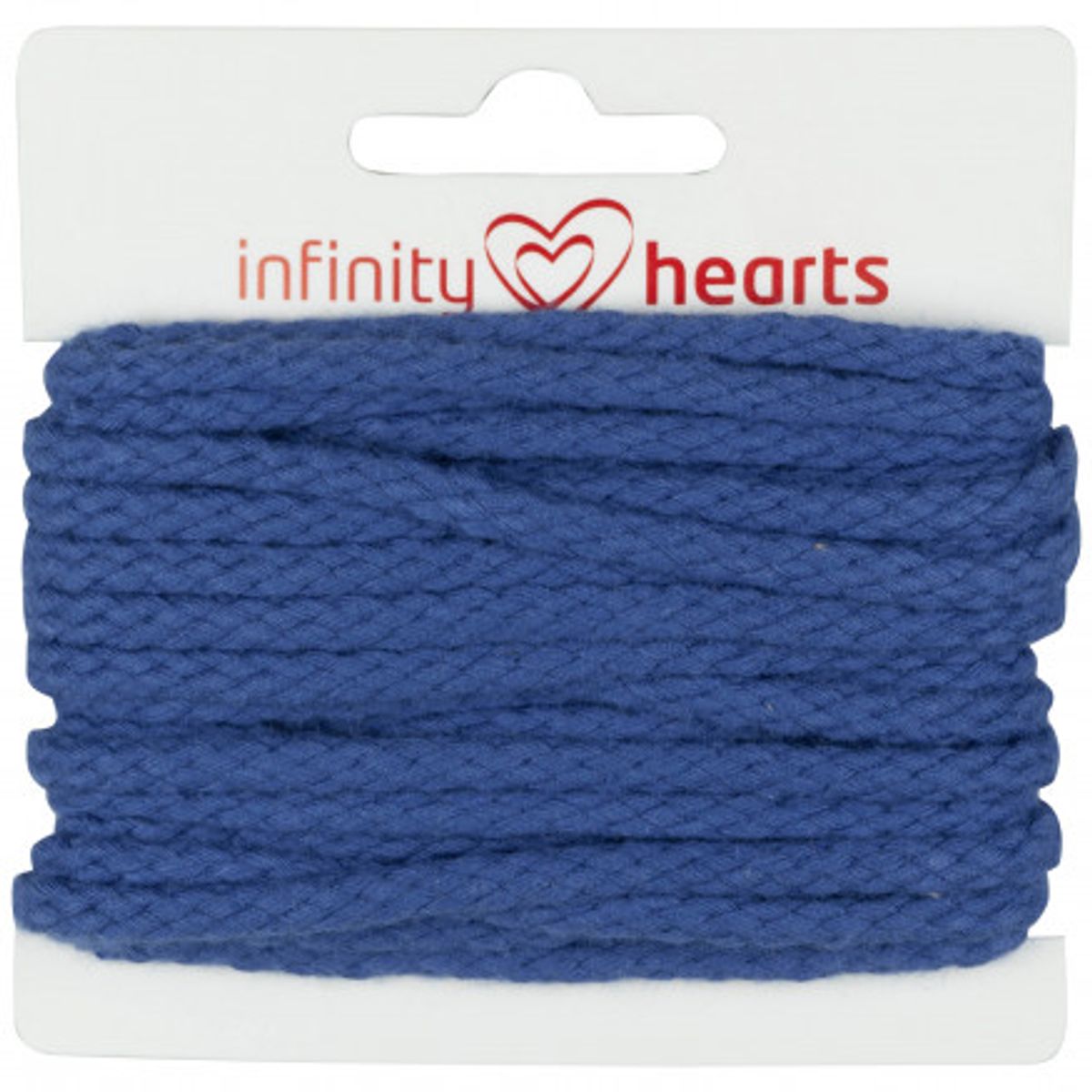 Infinity Hearts Anoraksnor Bomuld rund 5mm 650 Blå - 5m