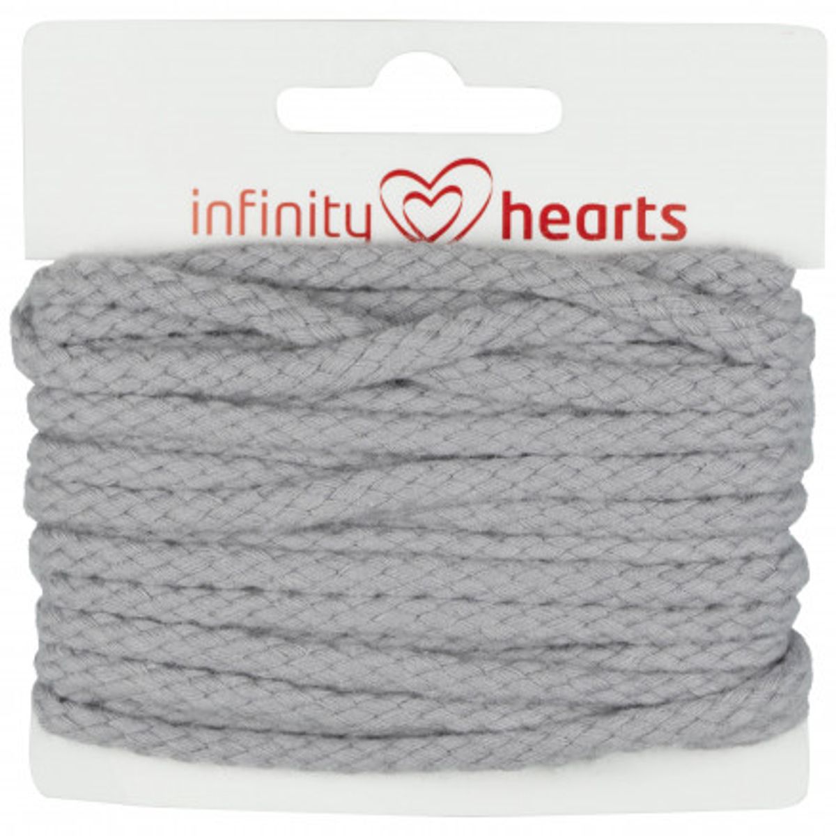 Infinity Hearts Anoraksnor Bomuld rund 5mm 920 Lys Grå - 5m