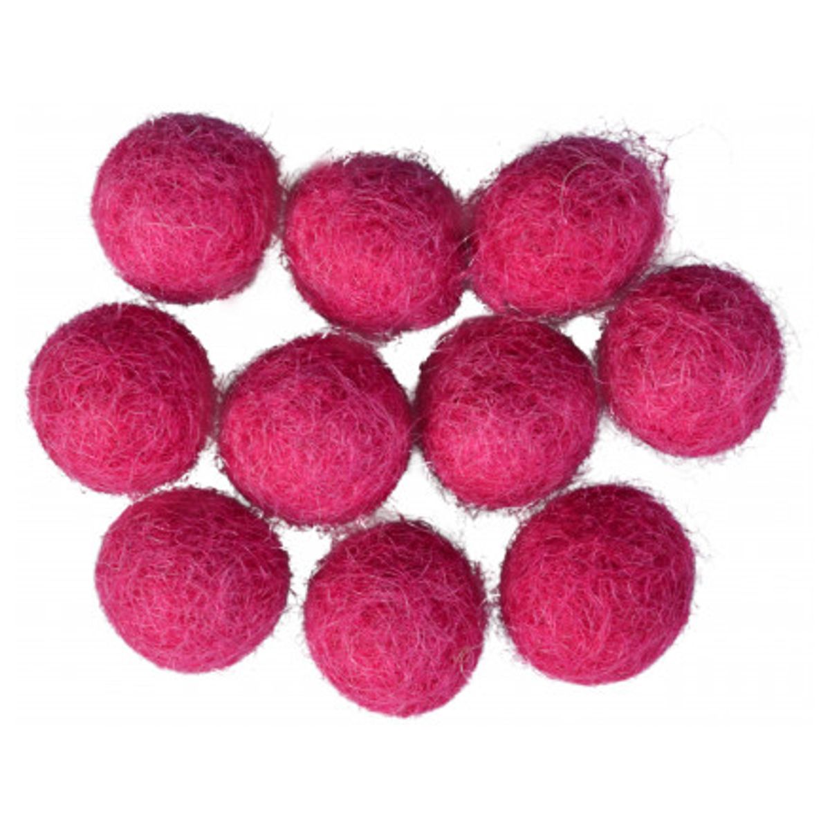 Filtkugler 10mm Mørk Cerise P8 - 10 stk