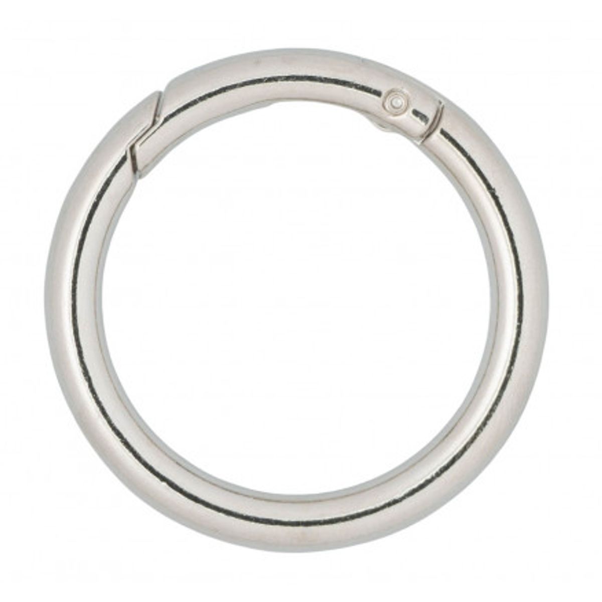 Infinity Hearts O-ring/Endeløs ring med Åbning Messing Sølv Ø40mm - 5