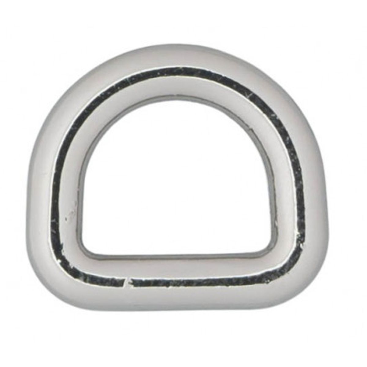 Infinity Hearts D-Ring Messing Sølv 10x10mm - 5 stk