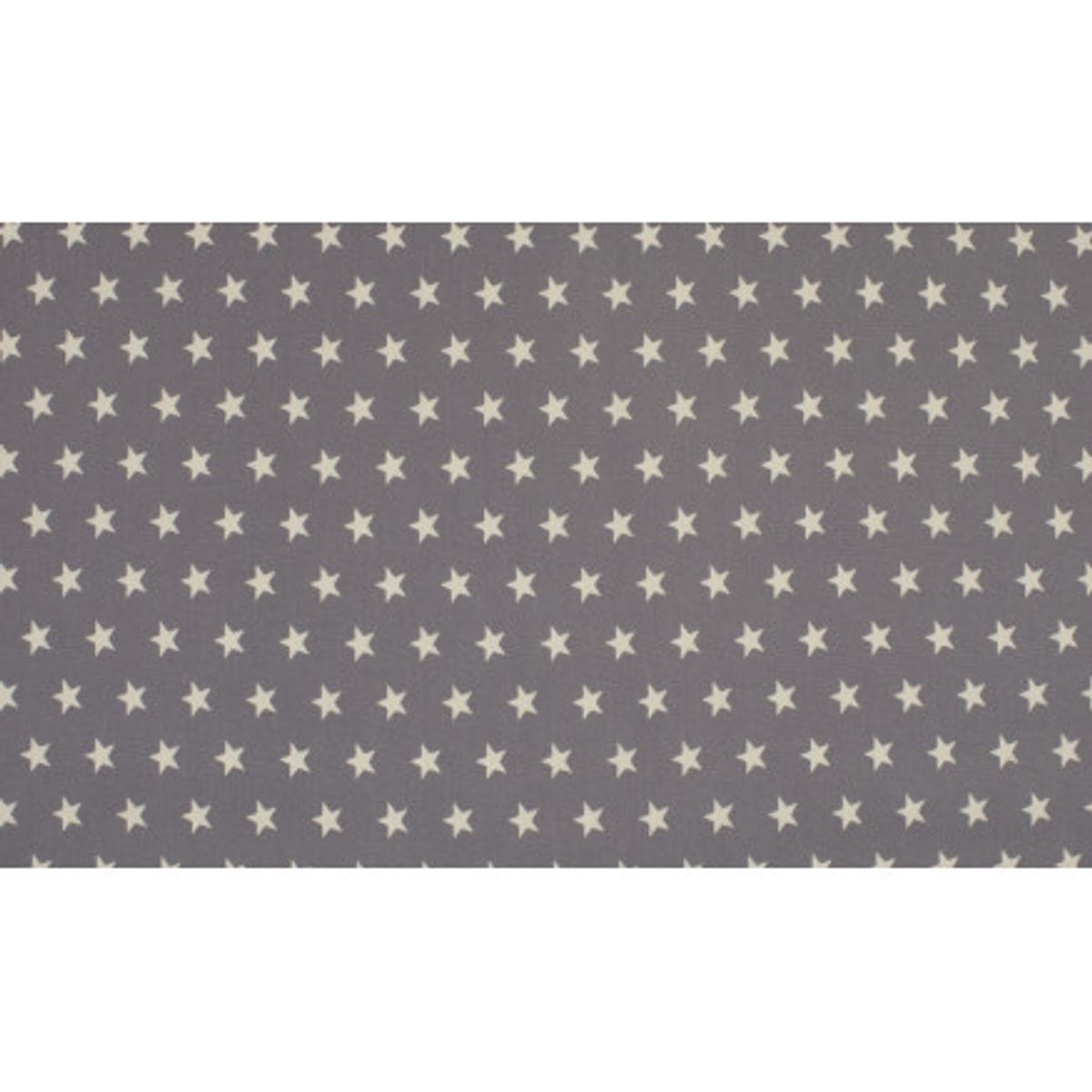 Minimals Bomuldspoplin Stof Print 165 Star Grey 145cm - 50cm