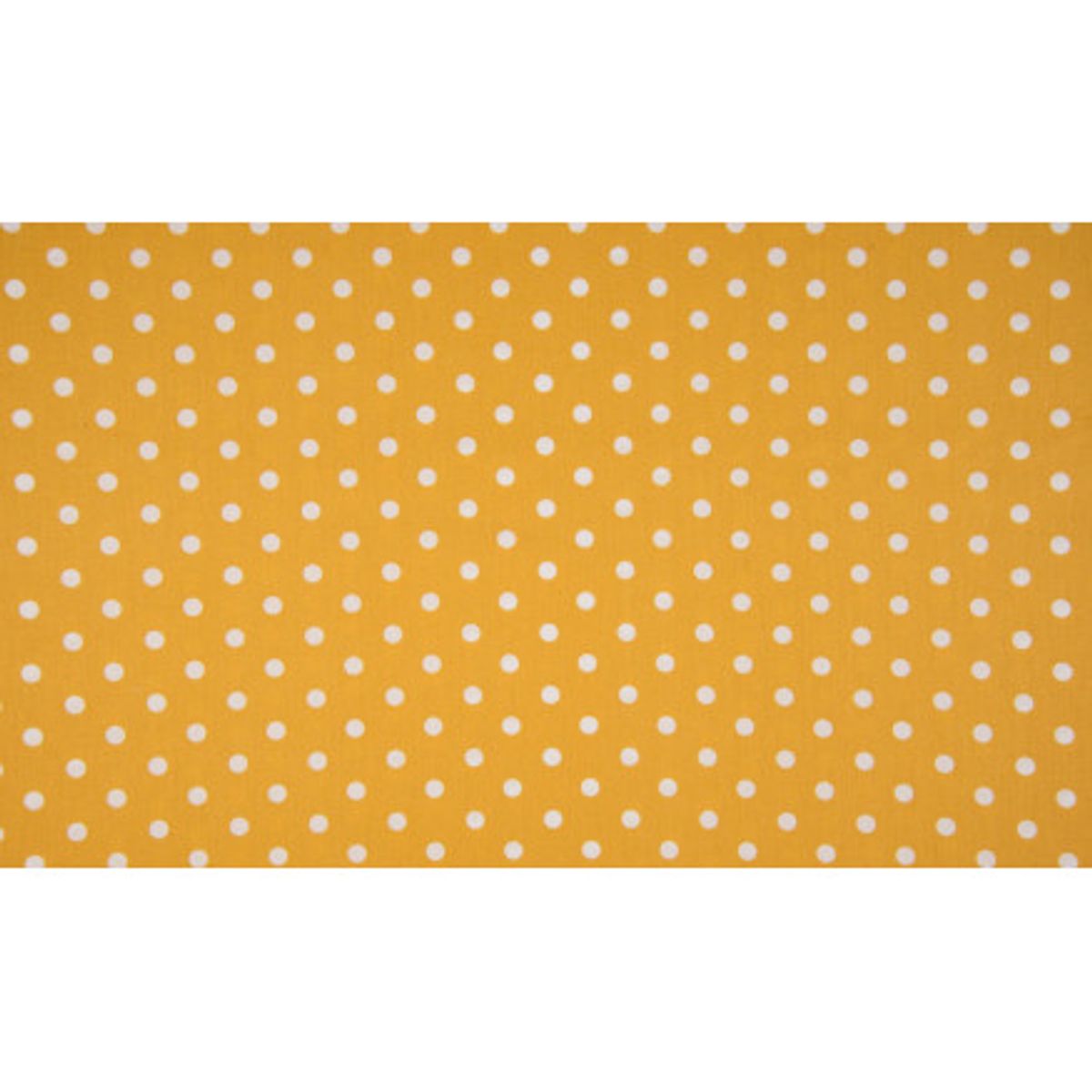 Minimals Bomuldspoplin Stof Print 583 Big Dot Ochre 145cm - 50cm