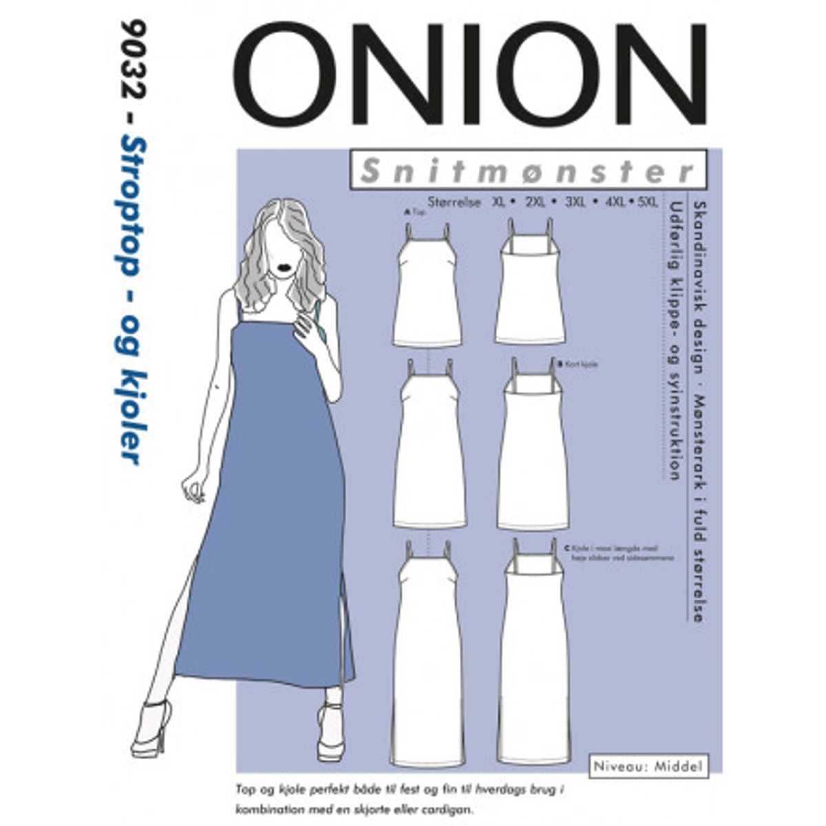 ONION Snitmønster 9032 Plus Stroptop & Kjoler