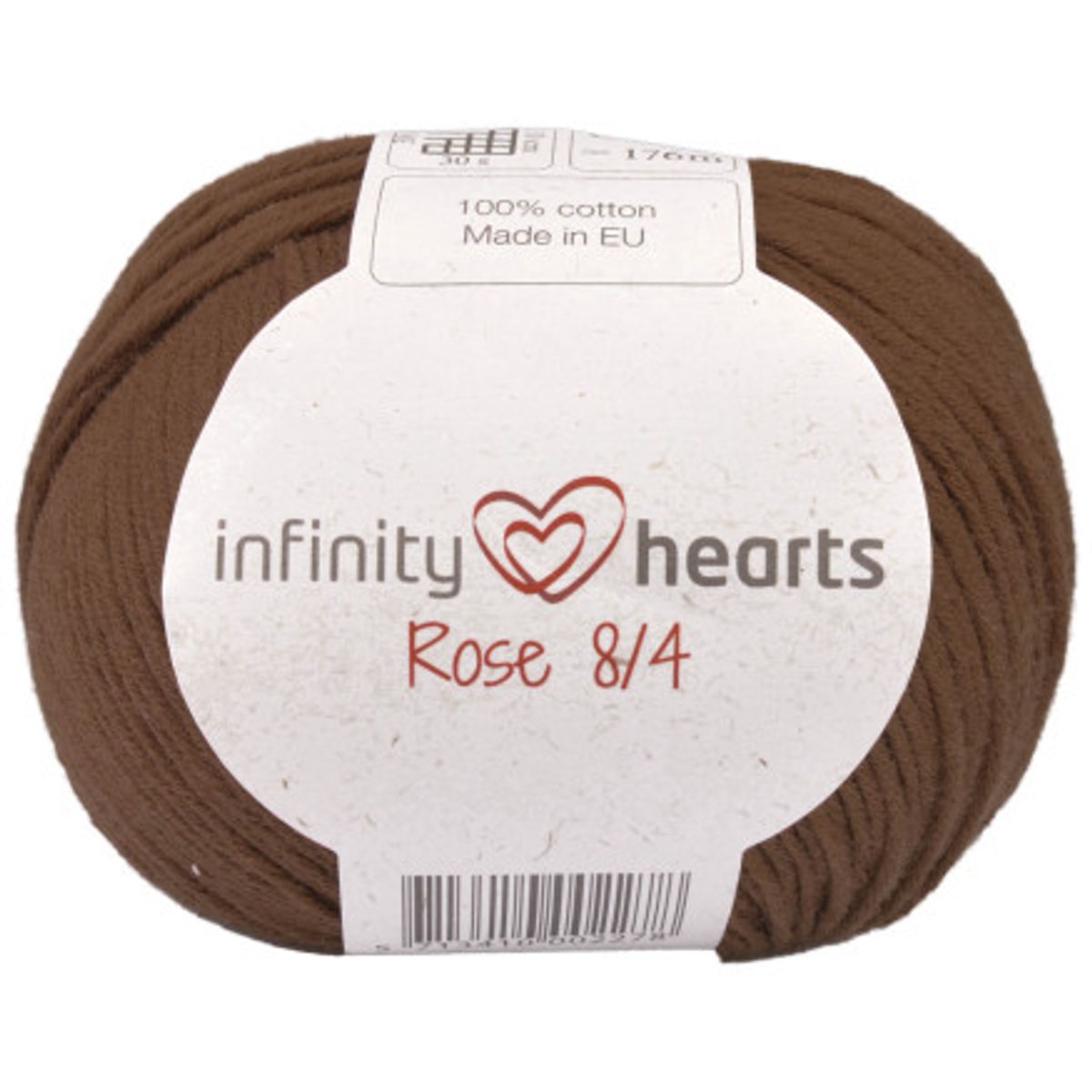 Infinity Hearts Rose 8/4 Garn Unicolor 219 Brun