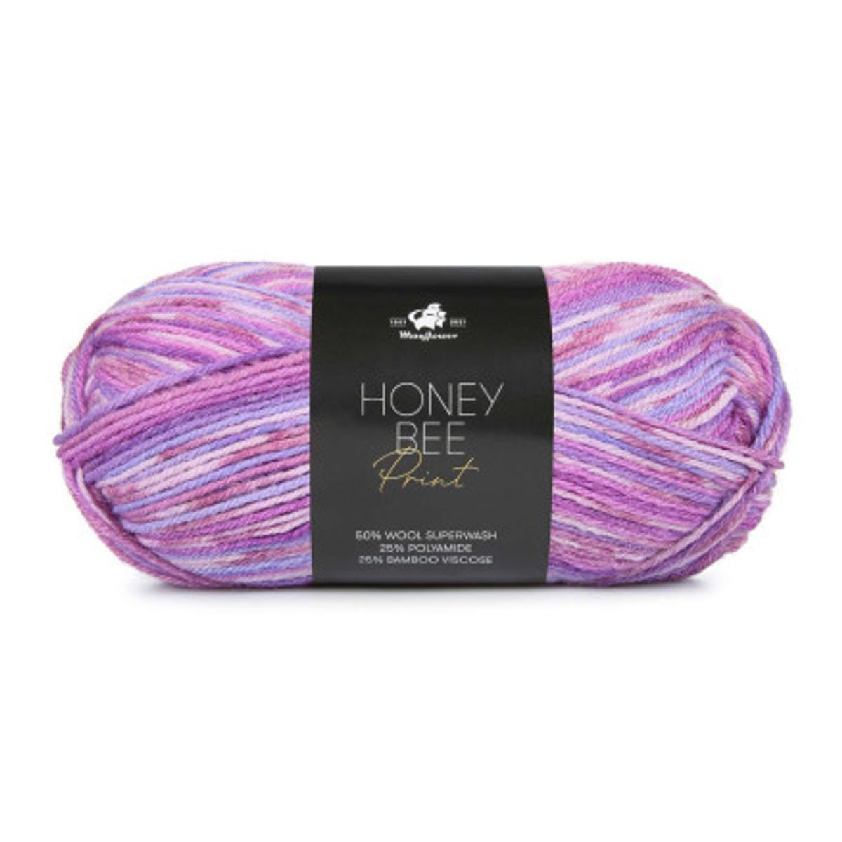 Mayflower Honeybee Print Garn 1013 Violet himmel