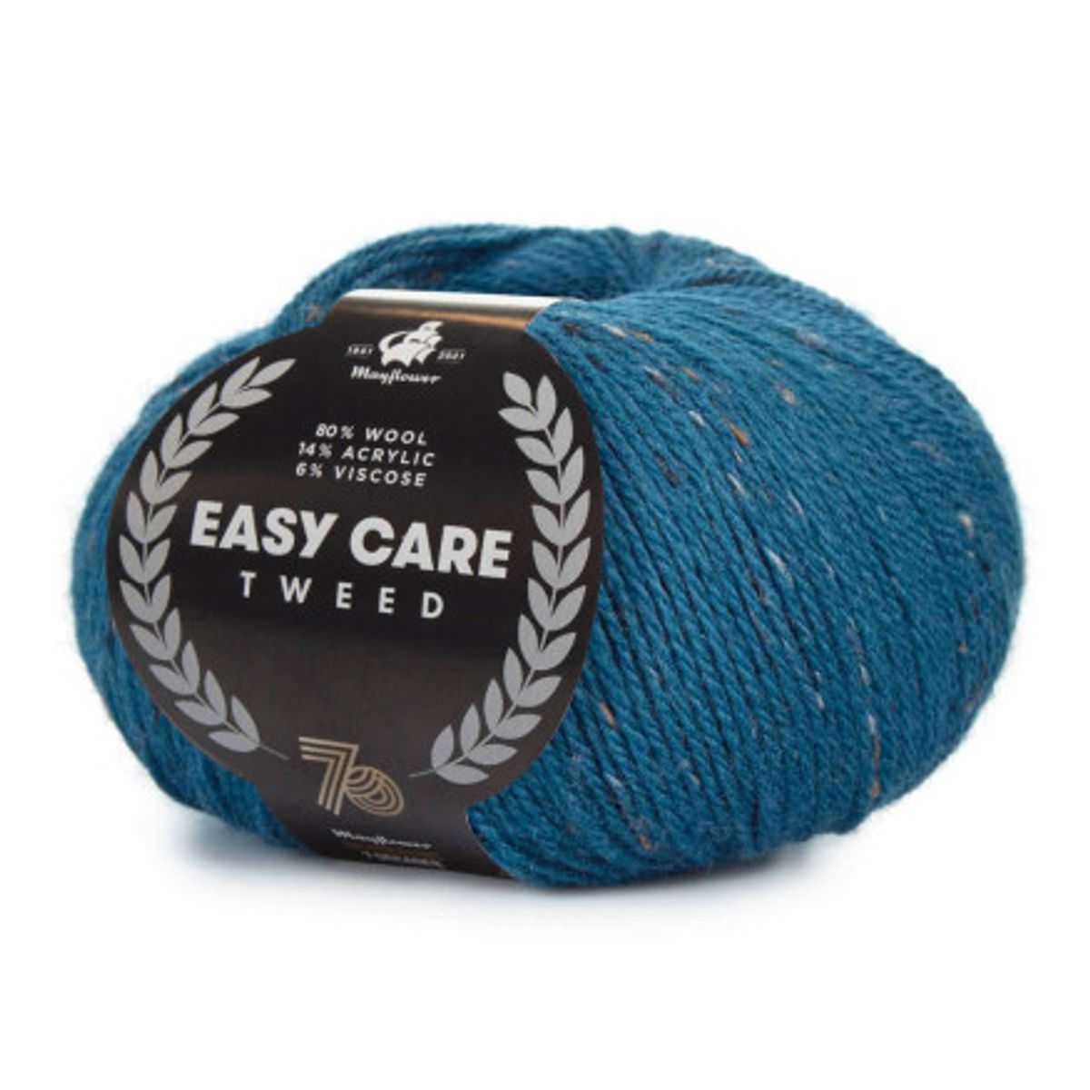 Mayflower Easy Care Tweed Garn 493 Petroleumsblå