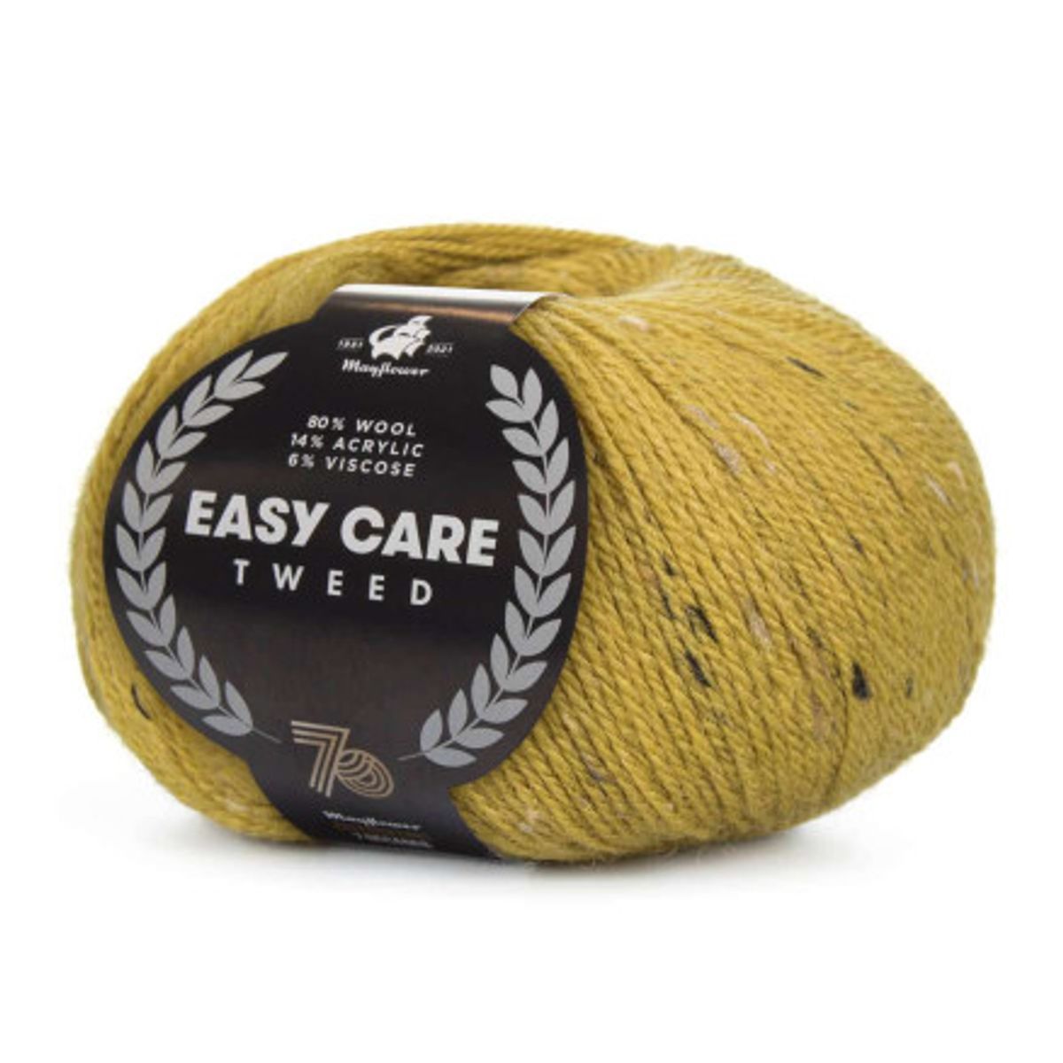 Mayflower Easy Care Tweed Garn 463 Gylden oliven