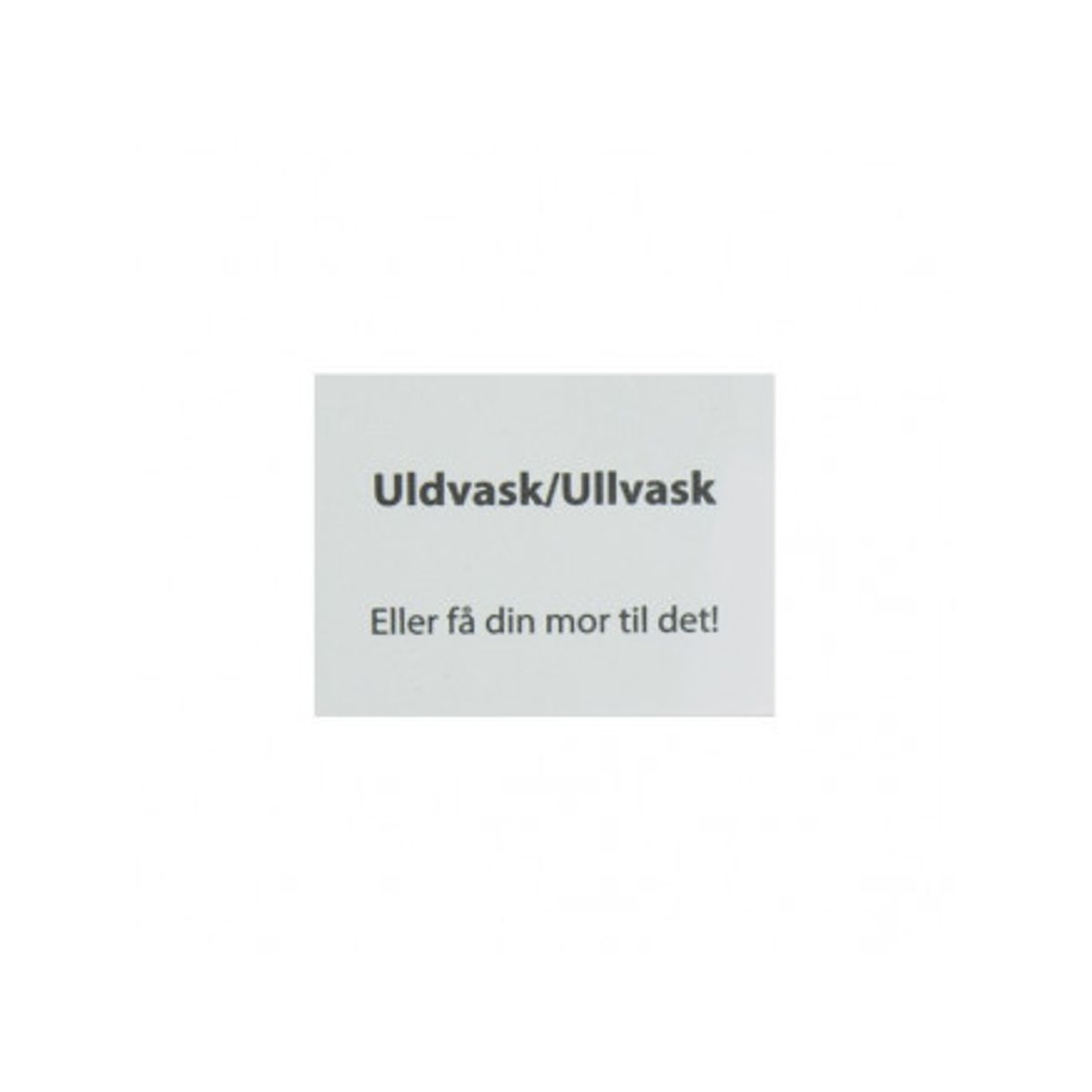 Label Uldvask Hvid - 1 stk