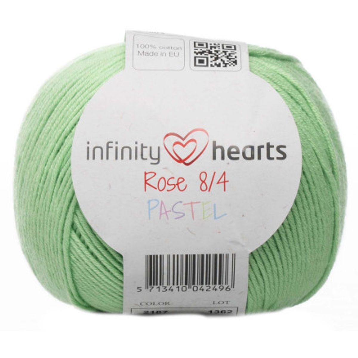 Infinity Hearts Rose Pastel P4 Grøn