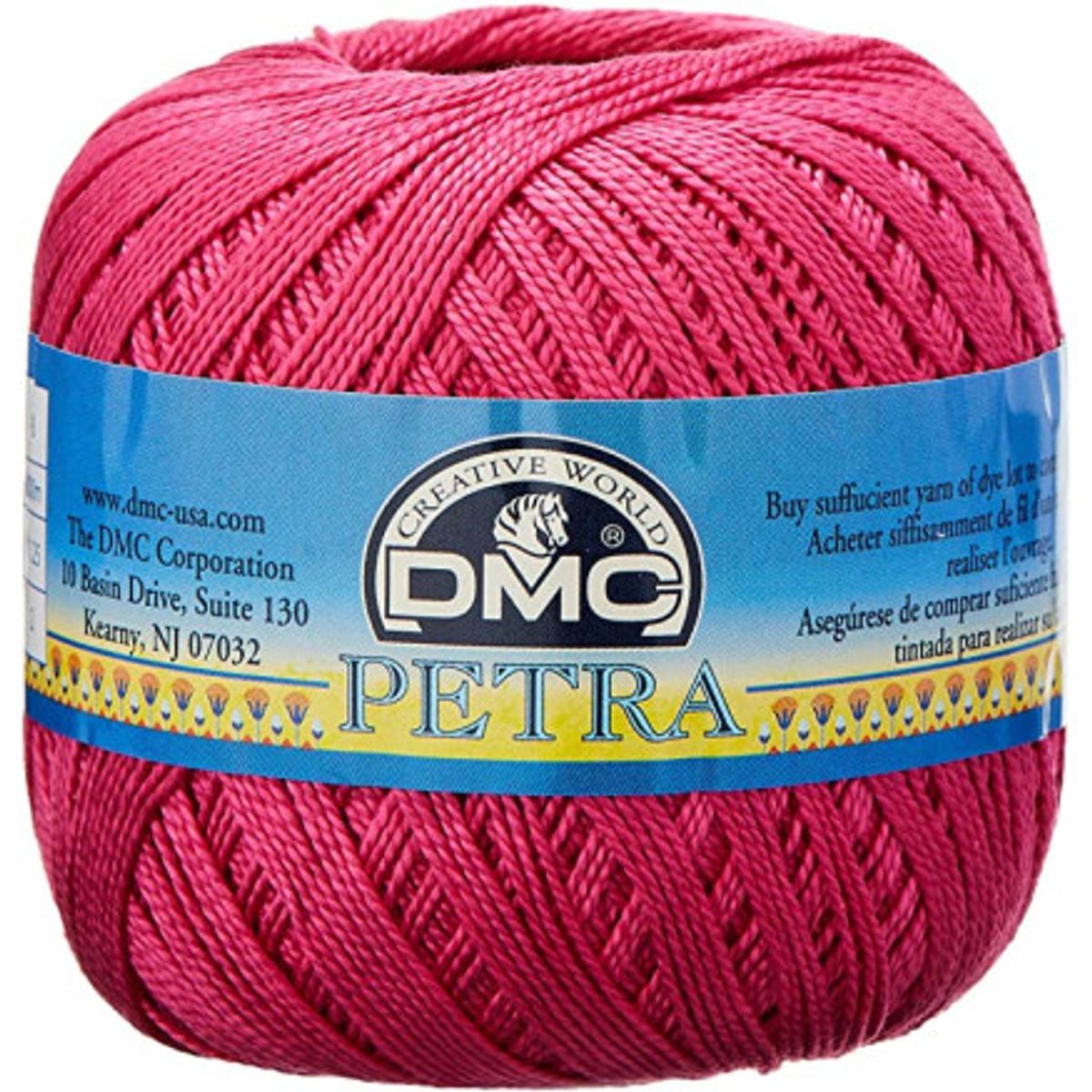 DMC Petra nr. 5 Hæklegarn Unicolor 53805 Cerise