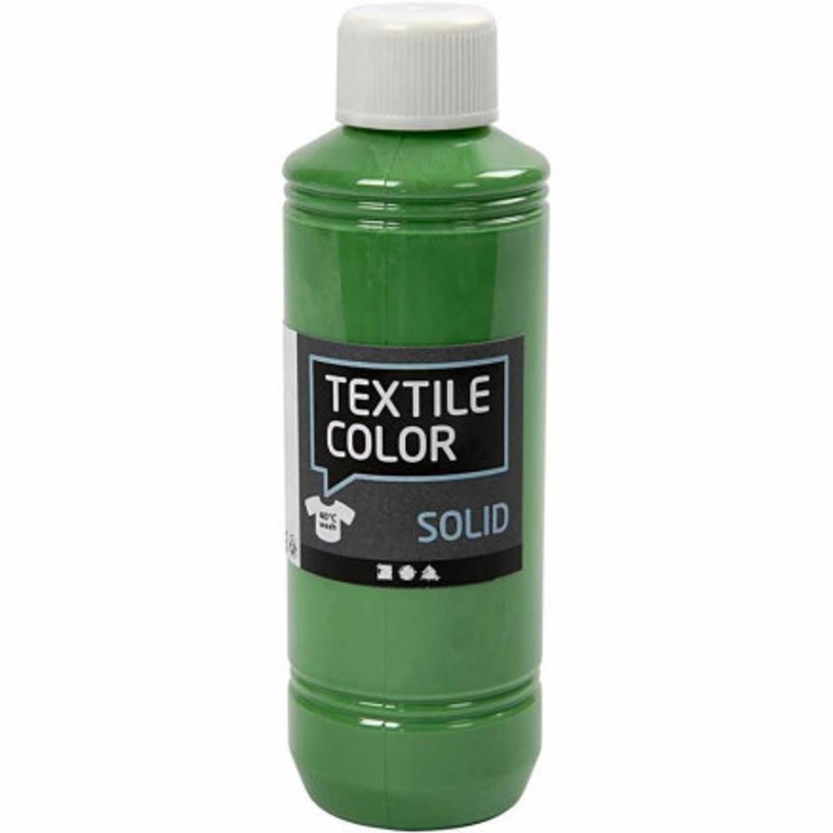 Textile Solid, brilliantgrøn, dækkende, 250 ml/ 1 fl.