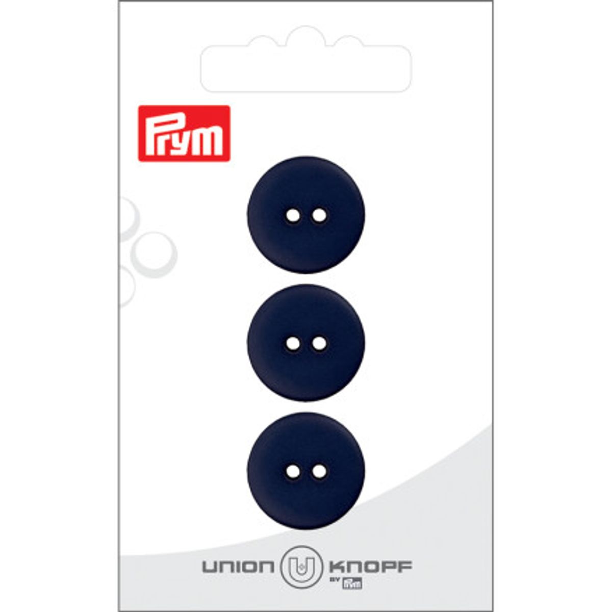 Prym Flad Plastikknap Navy 18mm - 3 stk