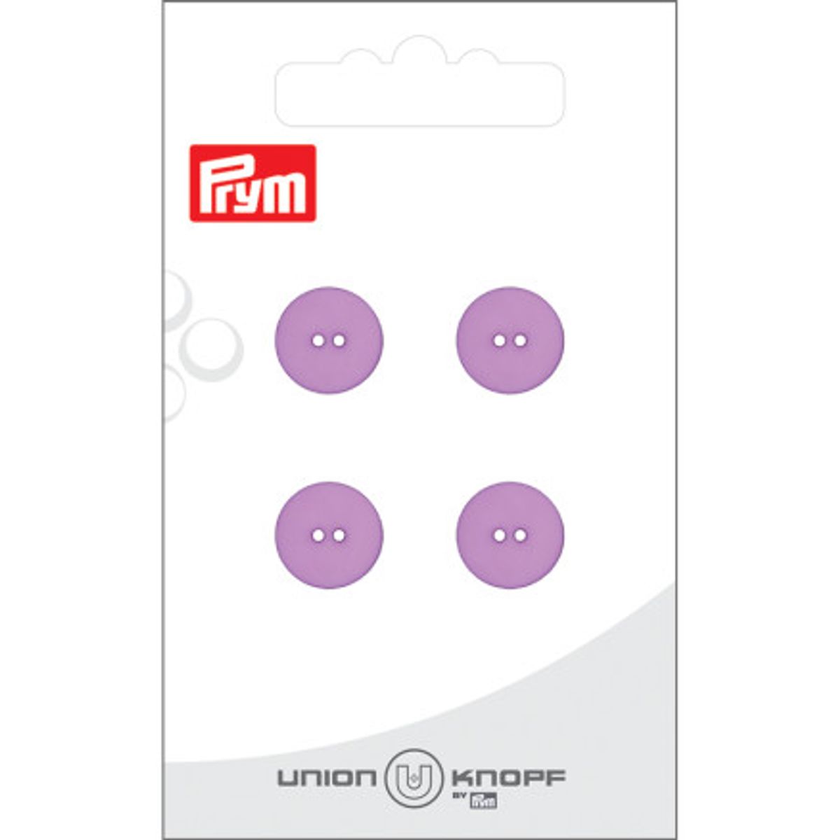 Prym Flad Plastikknap Lilla 12mm - 4 stk