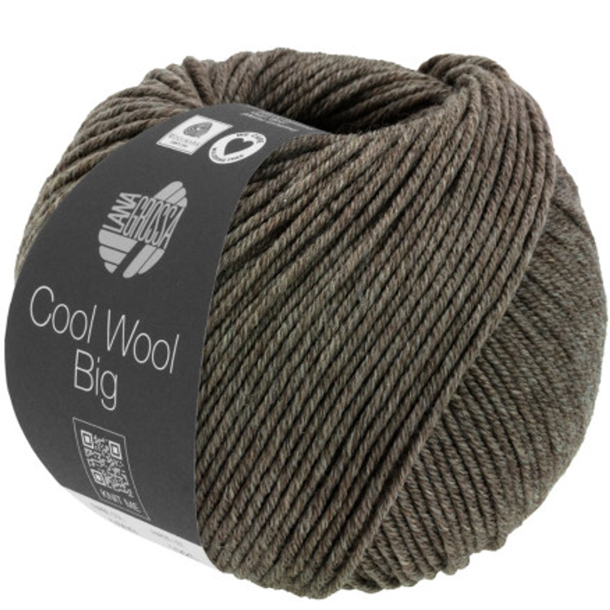 Lana Grossa Cool Wool Big Garn 622 Mørkebrun