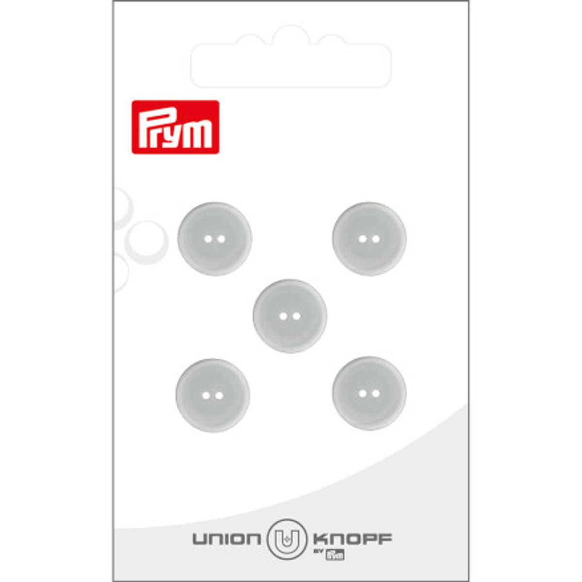 Prym Plastikknap Transparent 12mm - 5 stk