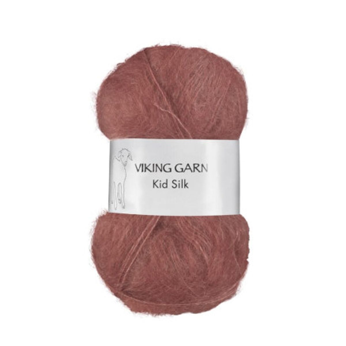 Viking Garn Kid-Silk 370 Lys Burgunder