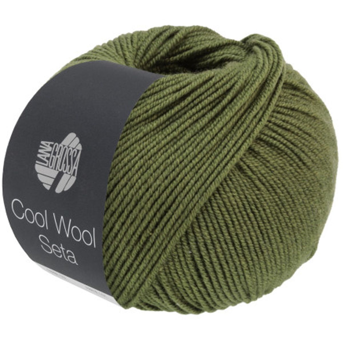 Lana Grossa Cool Wool Seta Garn 06 Mosgrøn