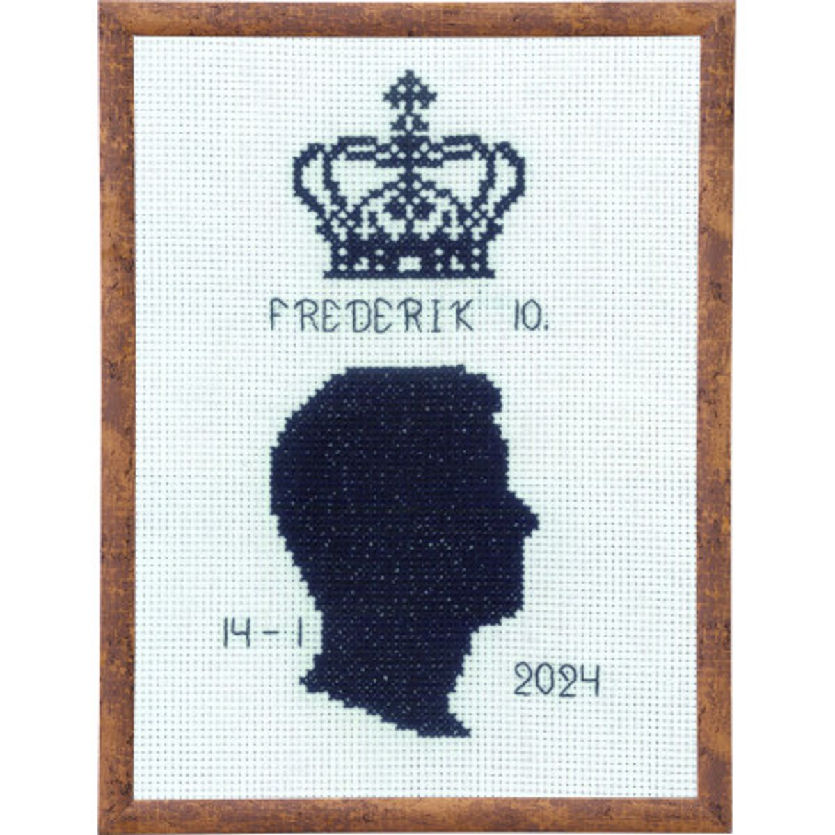 Permin Broderikit Frederik 10. 15x20cm