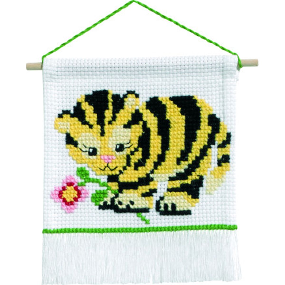 Permin Broderikit My First Kit Tiger 16x18cm