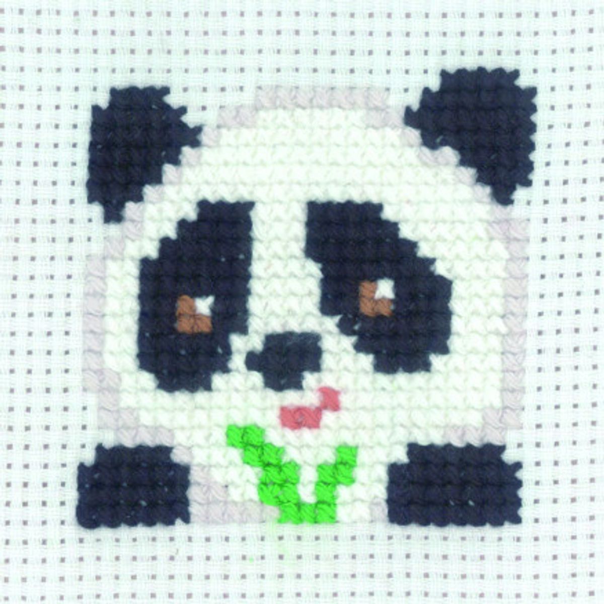 Permin Broderikit Panda 8x8cm