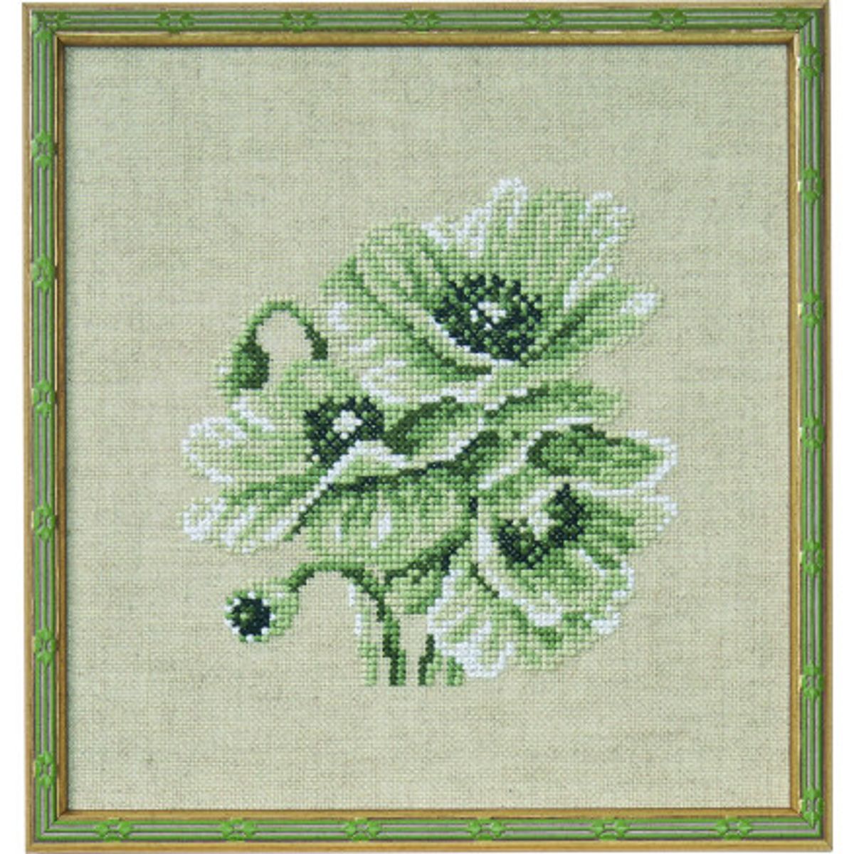 Permin Broderikit Valmuer 18x19cm