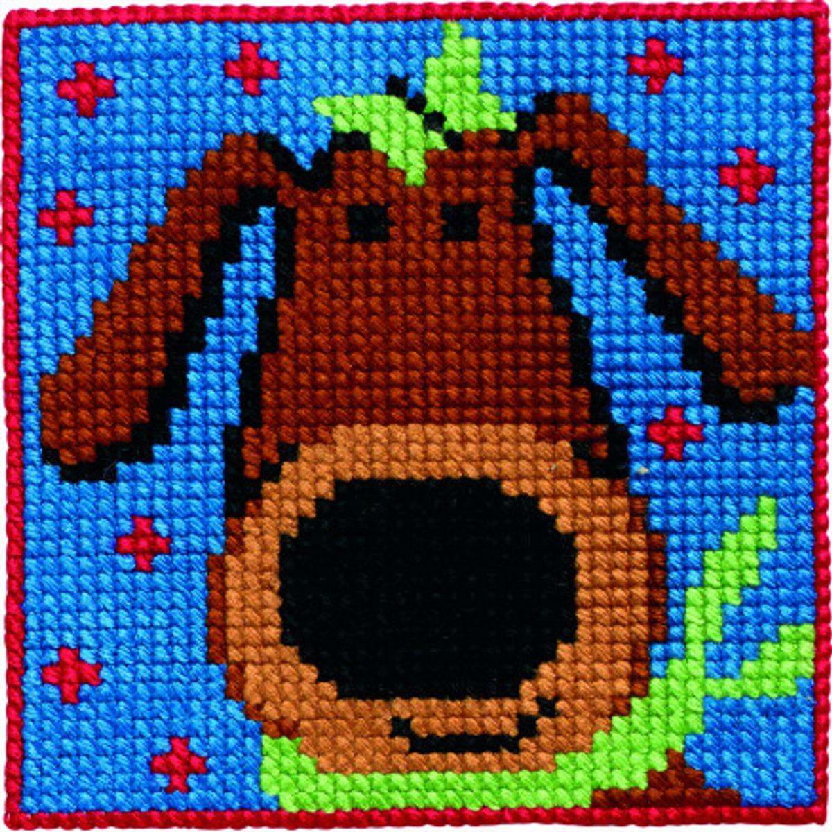 Permin Broderikit Børnestramaj Hund 25x25cm