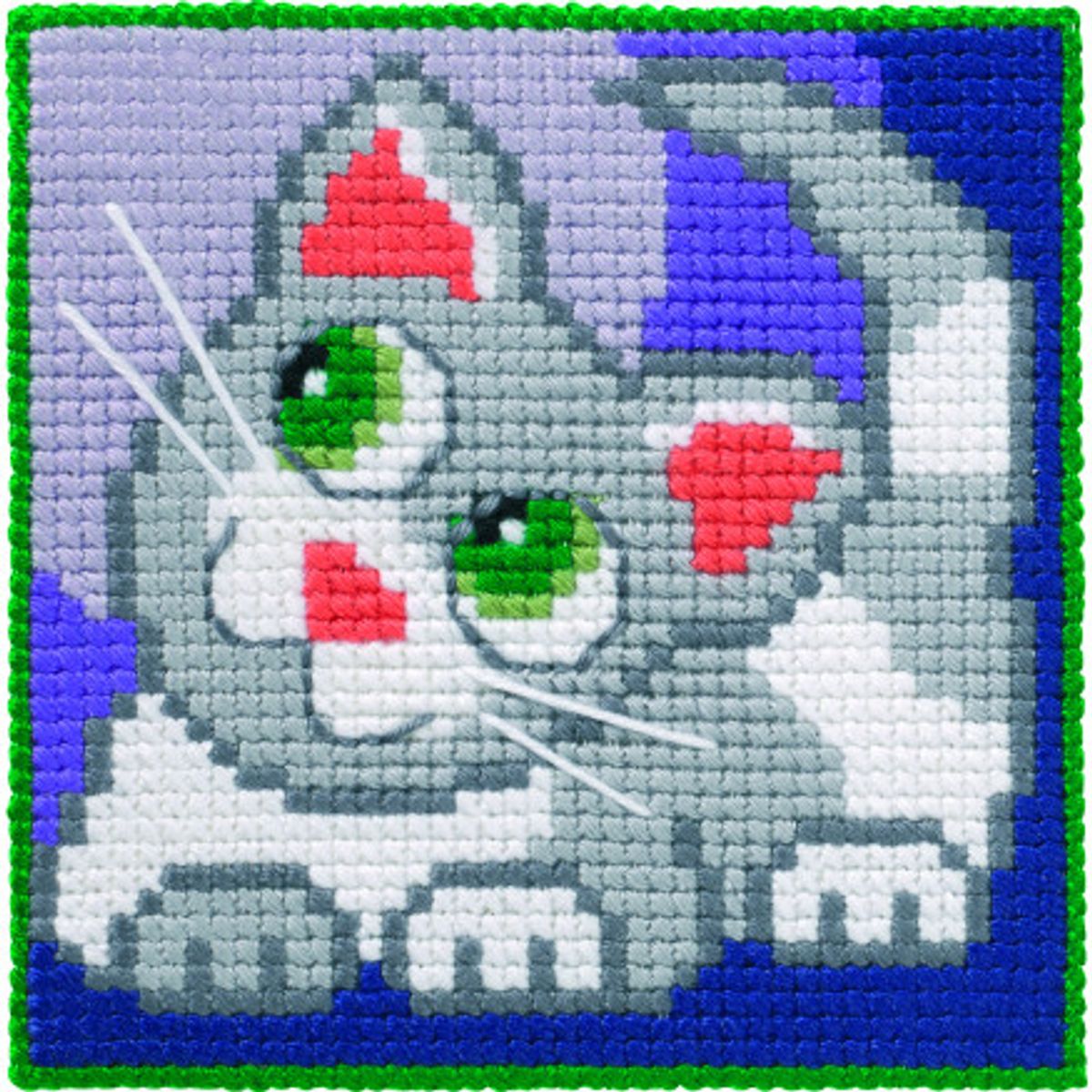 Permin Broderikit Børnestramaj Kat 25x25cm