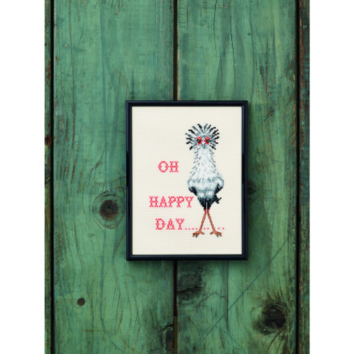 Permin Broderikit Oh happy day 18x24cm