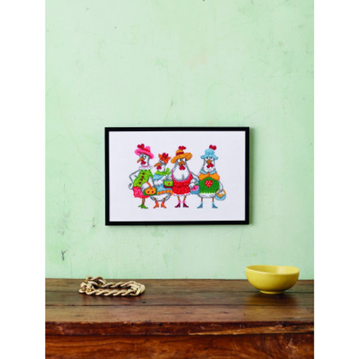 Permin Broderikit Chick-o-Holics 30x20cm