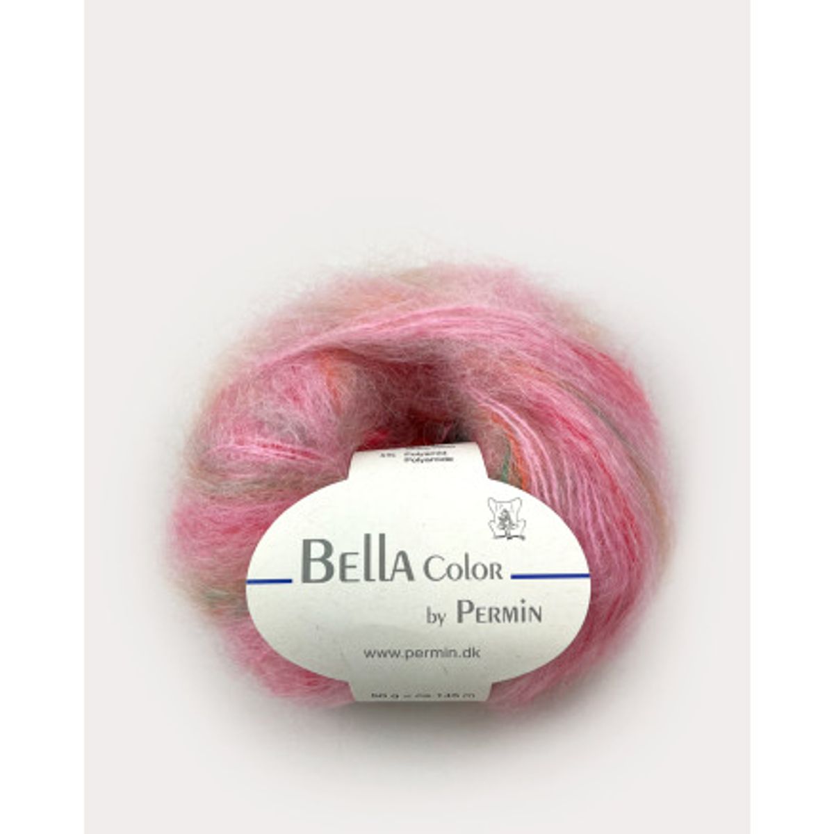 Permin Bella Color Garn 77 Lyserød/Pink/Grøn