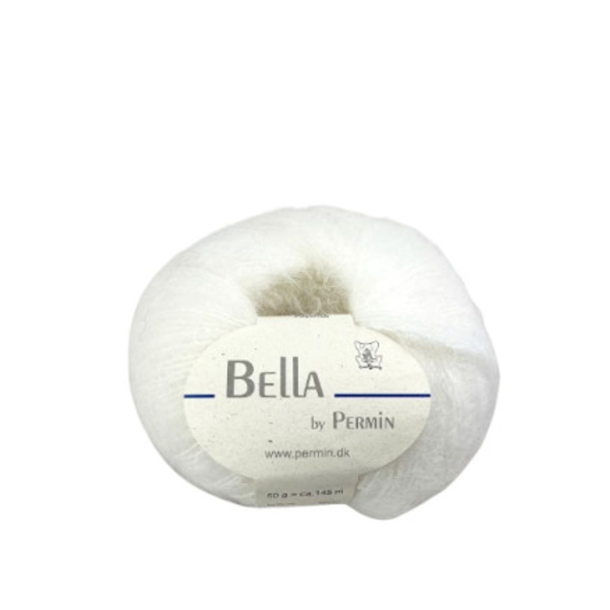 Permin Bella Mohair Garn 01 Hvid