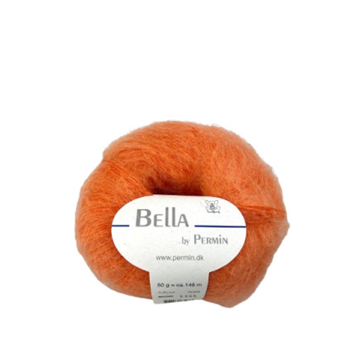 Permin Bella Mohair Garn 66 Lys Orange