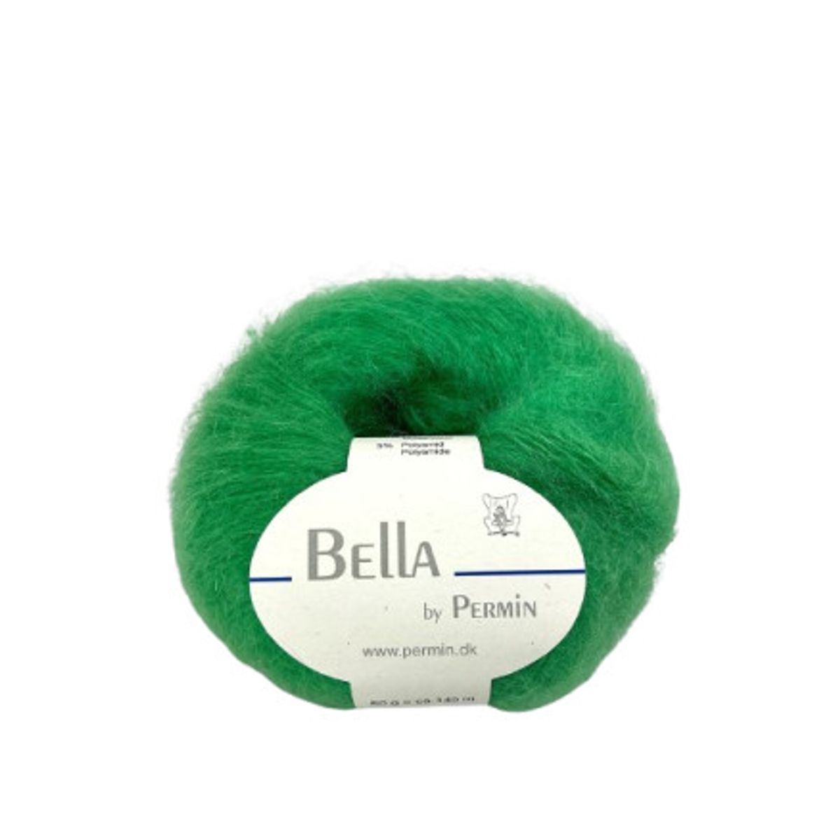 Permin Bella Mohair Garn 76 Sportsgrøn